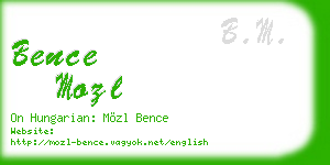 bence mozl business card